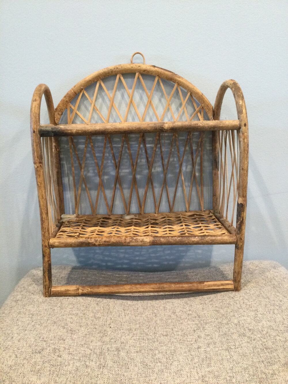 Wicker shelf